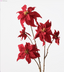 Spray Red Poinsettia Flower Large 67cm
