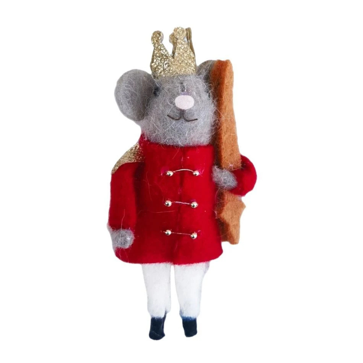 Regal Mouse Prince Felt Hanging Decoration 14cm