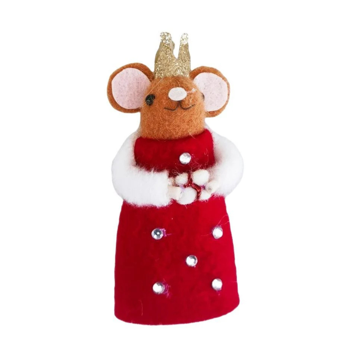 Regal Mouse Princess Felt Hanging Decoration 14cm
