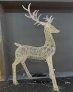 Reindeer White LED 270cm - Christmas Decorations Brisbane