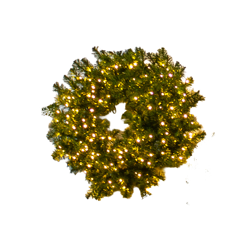 Wreath Pine Pre-Lit 75cm