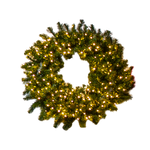 Wreath Pine Pre-Lit 90cm - Christmas Decorations Brisbane