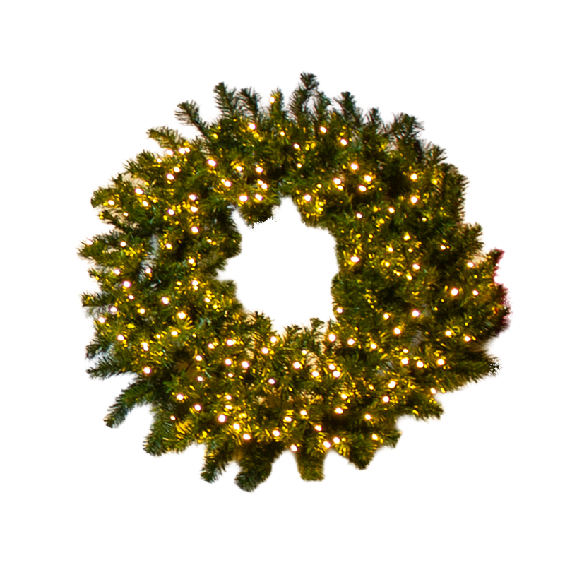 Wreath Pine Pre-Lit 90cm - Christmas Decorations Brisbane