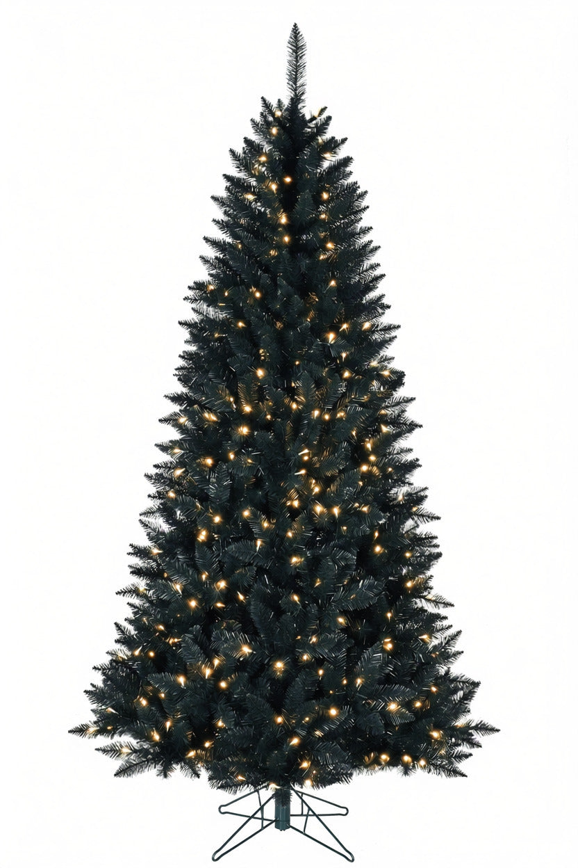Tree Black Pre-Lit 2.3m