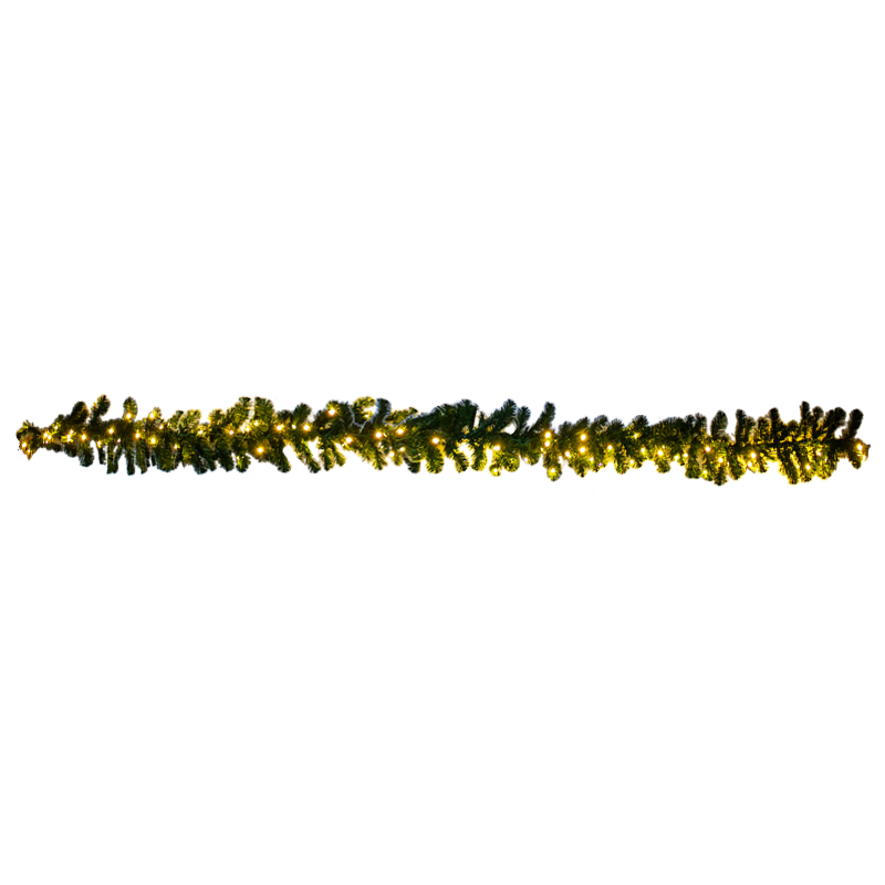Garland Dimensional Pine Pre-Lit 2.7m x 20cm