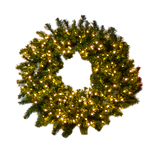 Wreath Pine Pre-Lit 1.2m - Christmas Decorations Brisbane