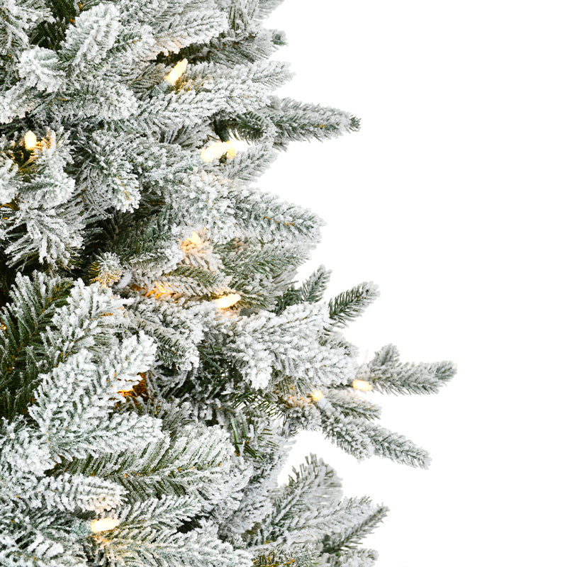 Tree Flocked Luxe PreLit 1.8m - Christmas Decorations Brisbane