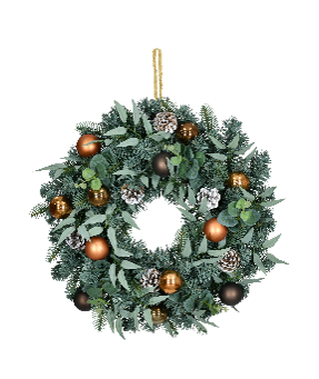 Wreath Natural Pre-Lit 75cm