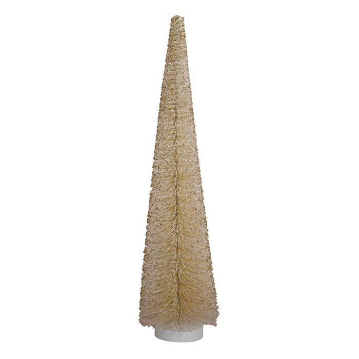 Champagne wire brush Christmas tree 90cm