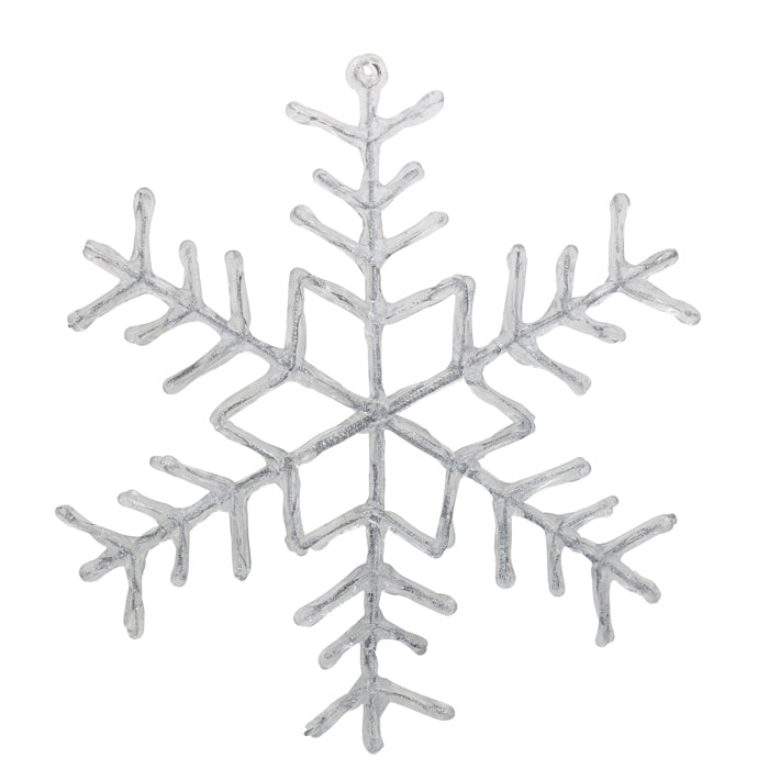 Icicle snowflake hanging decoration