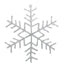 Icicle snowflake hanging decoration