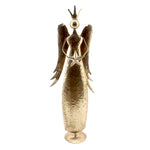 Gold standing angel table ornament, holding star