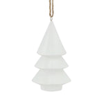White wooden tree hanging ornament