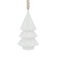 White wooden tree hanging ornament