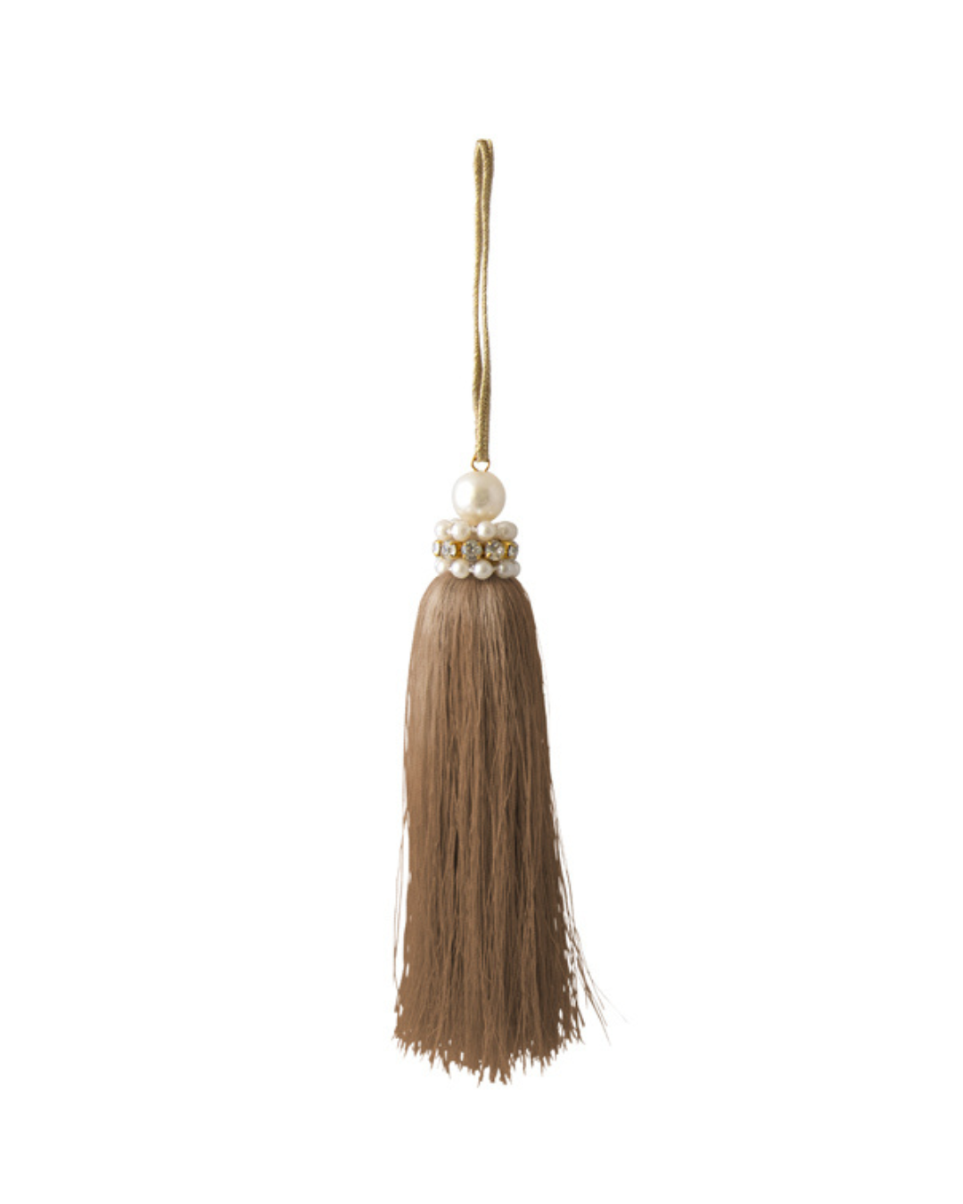 Pearl Tassle Hanging Gold 16cm