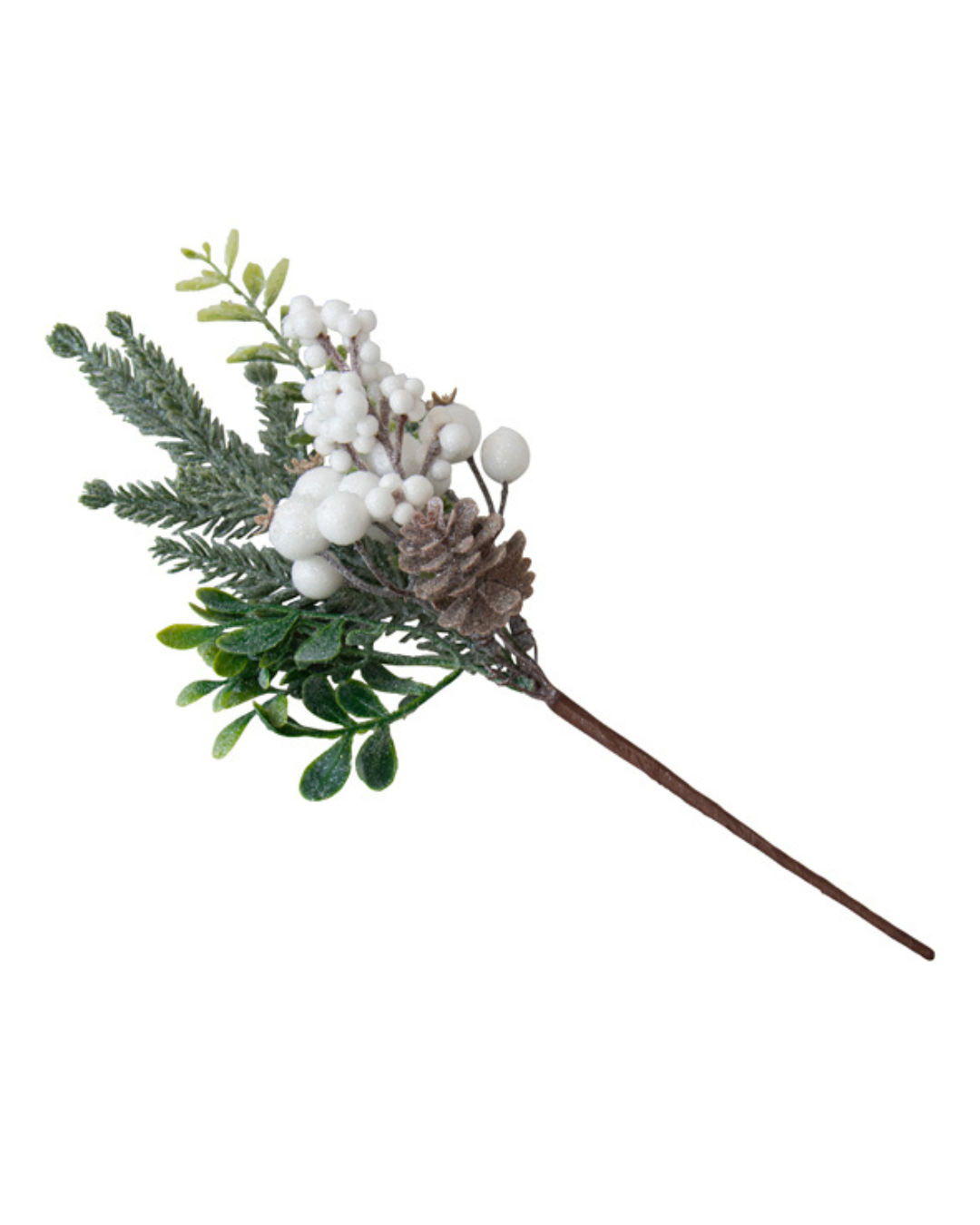 Frosted Pinecone & Berry Pick 31cm