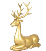 Golden Stag Sitting 134cm - Christmas Decorations Brisbane