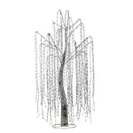 Silver willow tree decoration with lights