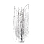 Decorative iight-up willow tree, silver with warm lights
