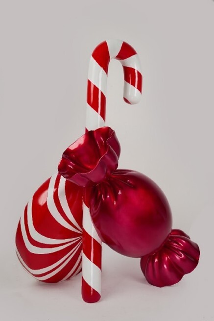 Peppermint Candy Trio Red/White 98cm - Christmas Decorations Brisbane