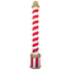 Candy Cane Pillar 240cm White/Red