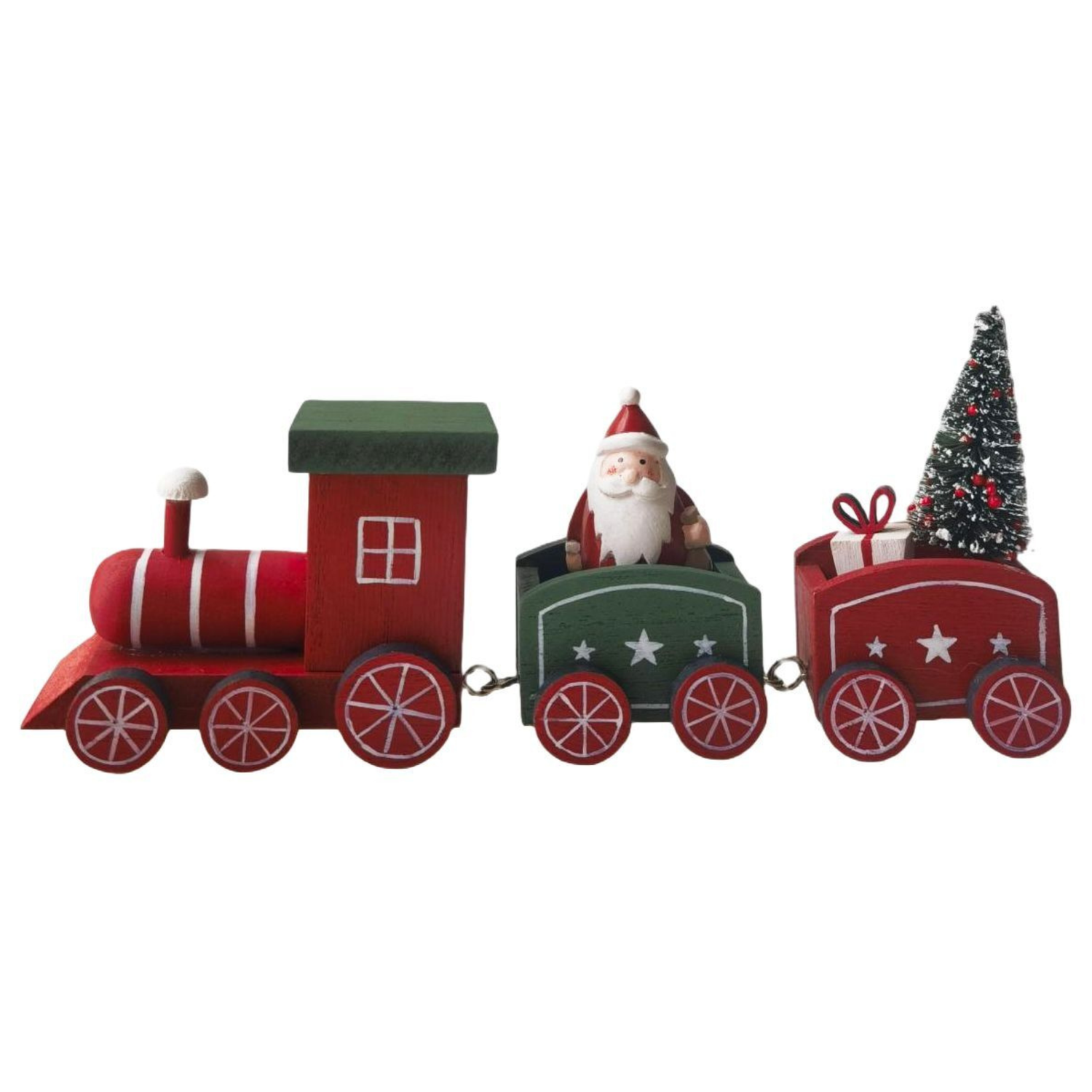 Santa Train Decoration Red & Green