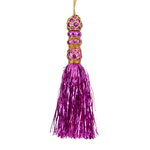 Tinsel Tassel Hanging Pink 20cm - Christmas Decorations Brisbane