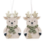 Reindeer Felt Star/Tree Hanging 9cm.