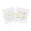 Gift Tag Christmas Wishes White/Gold Pack of 4
