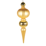 Finial Shiny/Matte Gold with Glitter Gold 1.4m - Christmas Decorations Brisbane