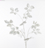 Spray Leaf White Glitter 127cm