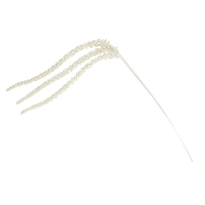 Spray Beaded White 50cm - Christmas Decorations Brisbane