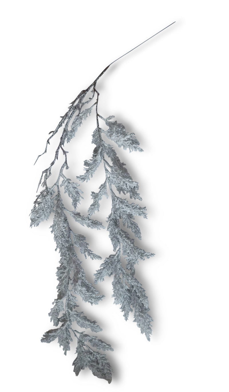 Spray Branch Silver 103cm - Christmas Decorations Brisbane