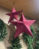 Star Fold-down Fabric Velvet Red 80cm