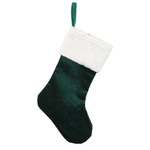 Stocking Dots Emerald 50cm - Christmas Decorations Brisbane