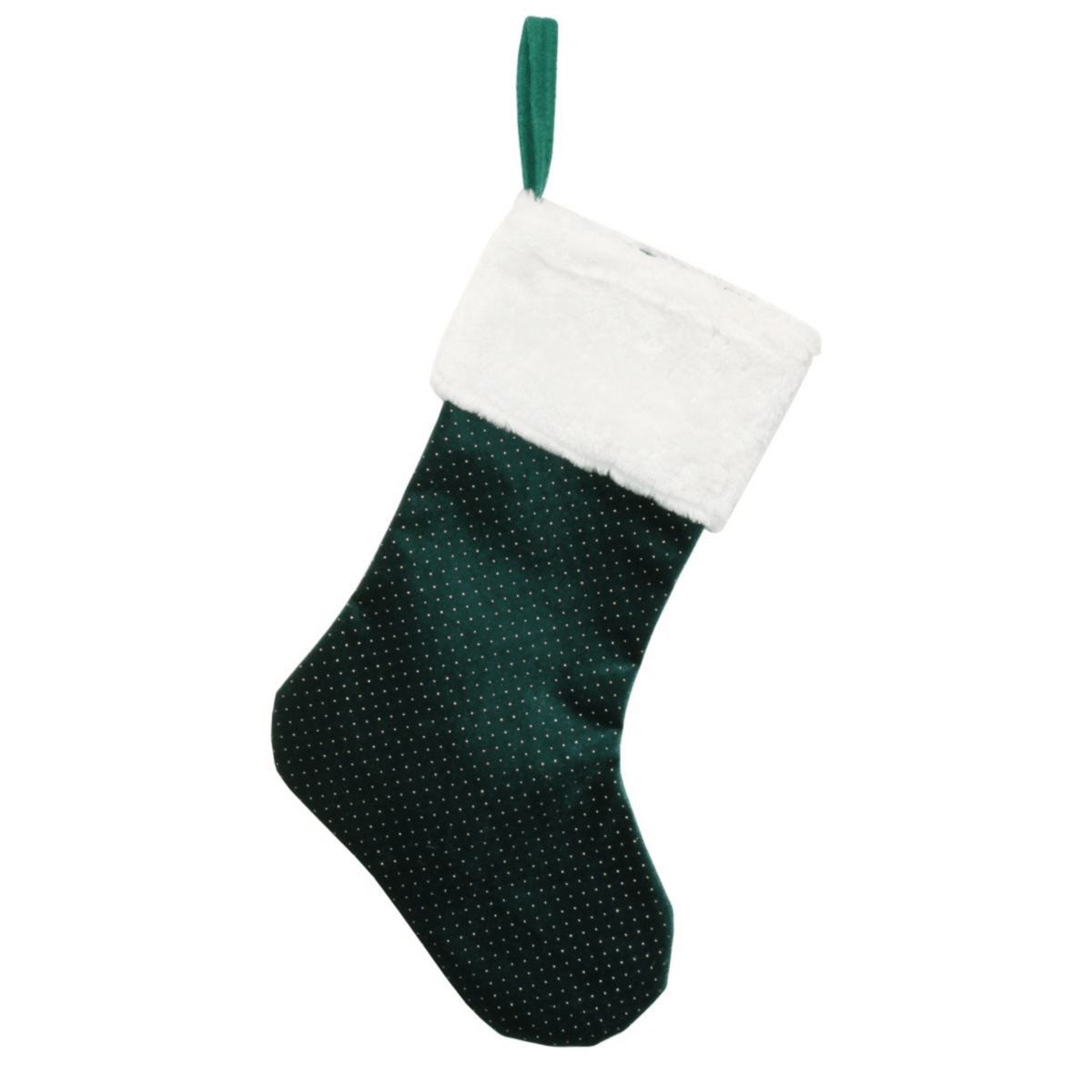 Stocking Dots Emerald 50cm - Christmas Decorations Brisbane
