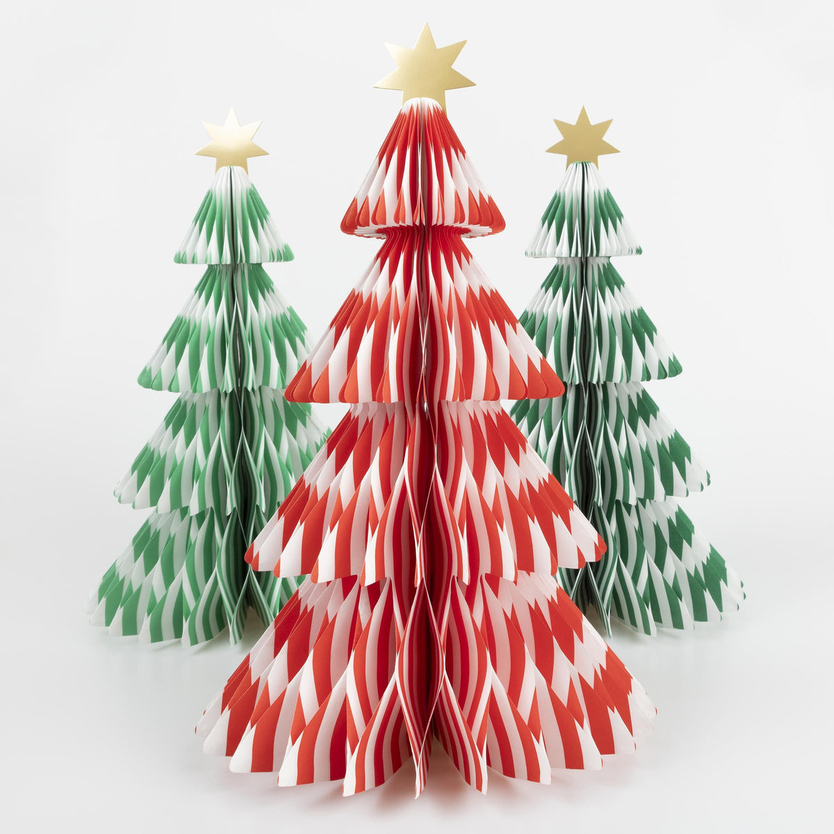 Stripe 3D Paper Trees (Pack of 3 in 3 colors)