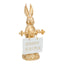 Golden Bunny With Happy Easter Sign - Christmas Decorations Brisbane