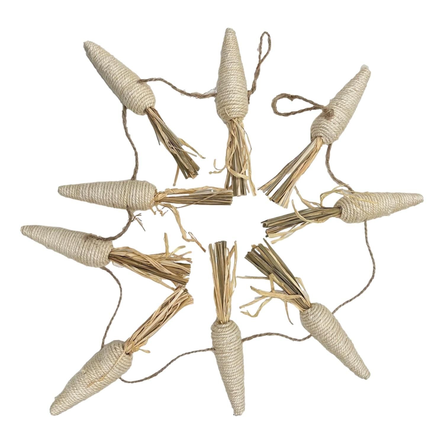 Garland Carrot Ivory 140cm - Christmas Decorations Brisbane