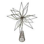 Champagne glitter star flower tree topper