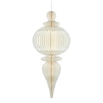 Paper hanging decoration in an off-white peculiar shape