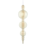 Paper hanging decoration in an off-white peculiar shape