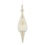 Paper hanging decoration in an off-white peculiar shape