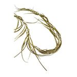 Decorative thin garland with gold glitter finish