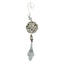 Hanging decoration with crystal adornments