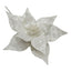 Decorative flower on pick with white sequins