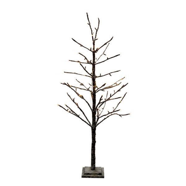 Brown tree with LED lights