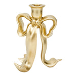 Golden Bow Candle Holder Large - Christmas Decorations Brisbane