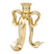 Golden Bow Candle Holder Large - Christmas Decorations Brisbane