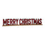 Merry Christmas Sign Red and Green 80cm
